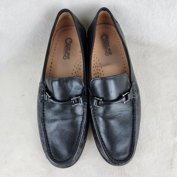 Carlos By Carlos Stanana Milagro Bit Black Calfskin Leather Slip On Loafer 8.5D main image 7